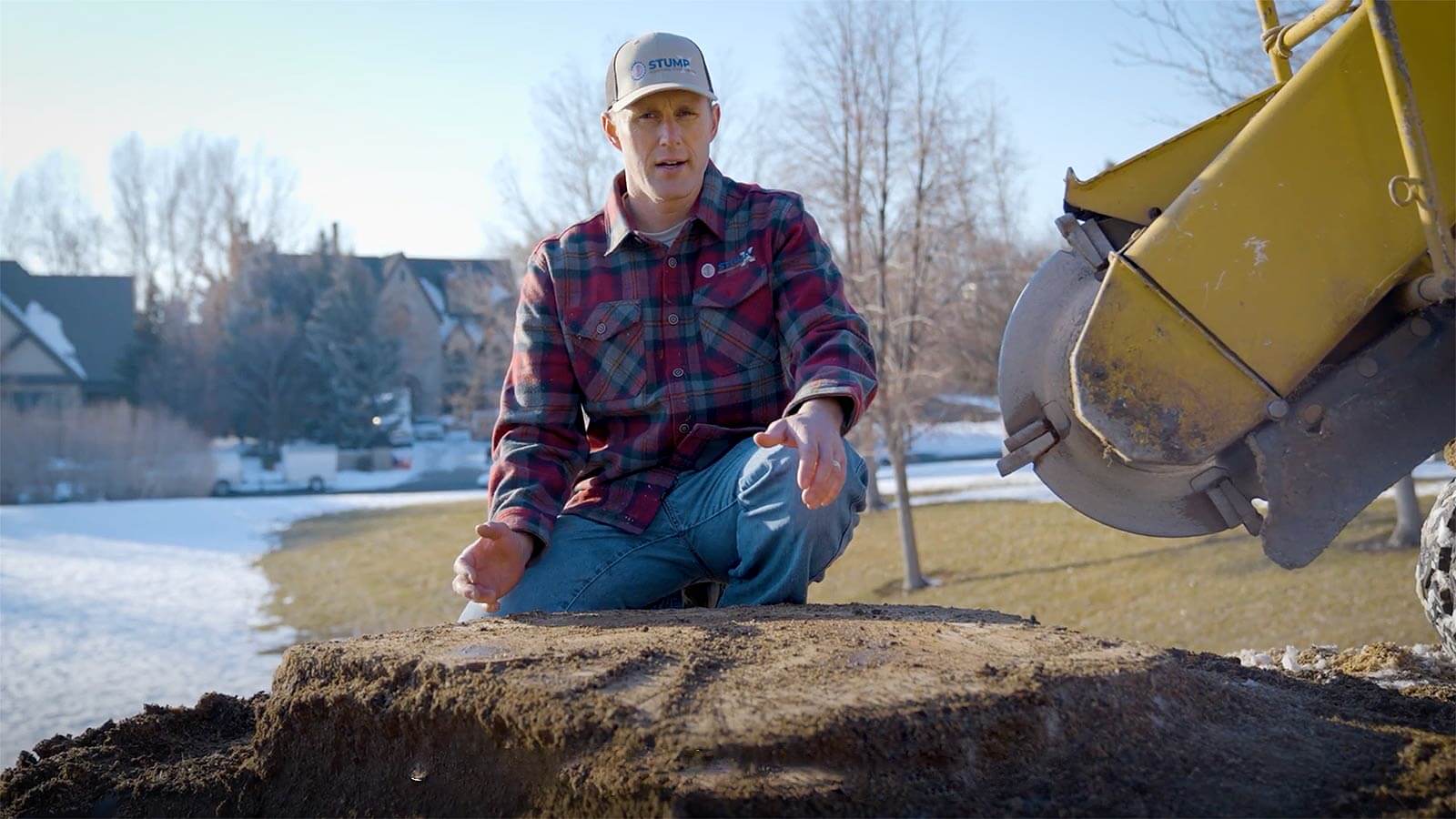 Stump grinding overview video