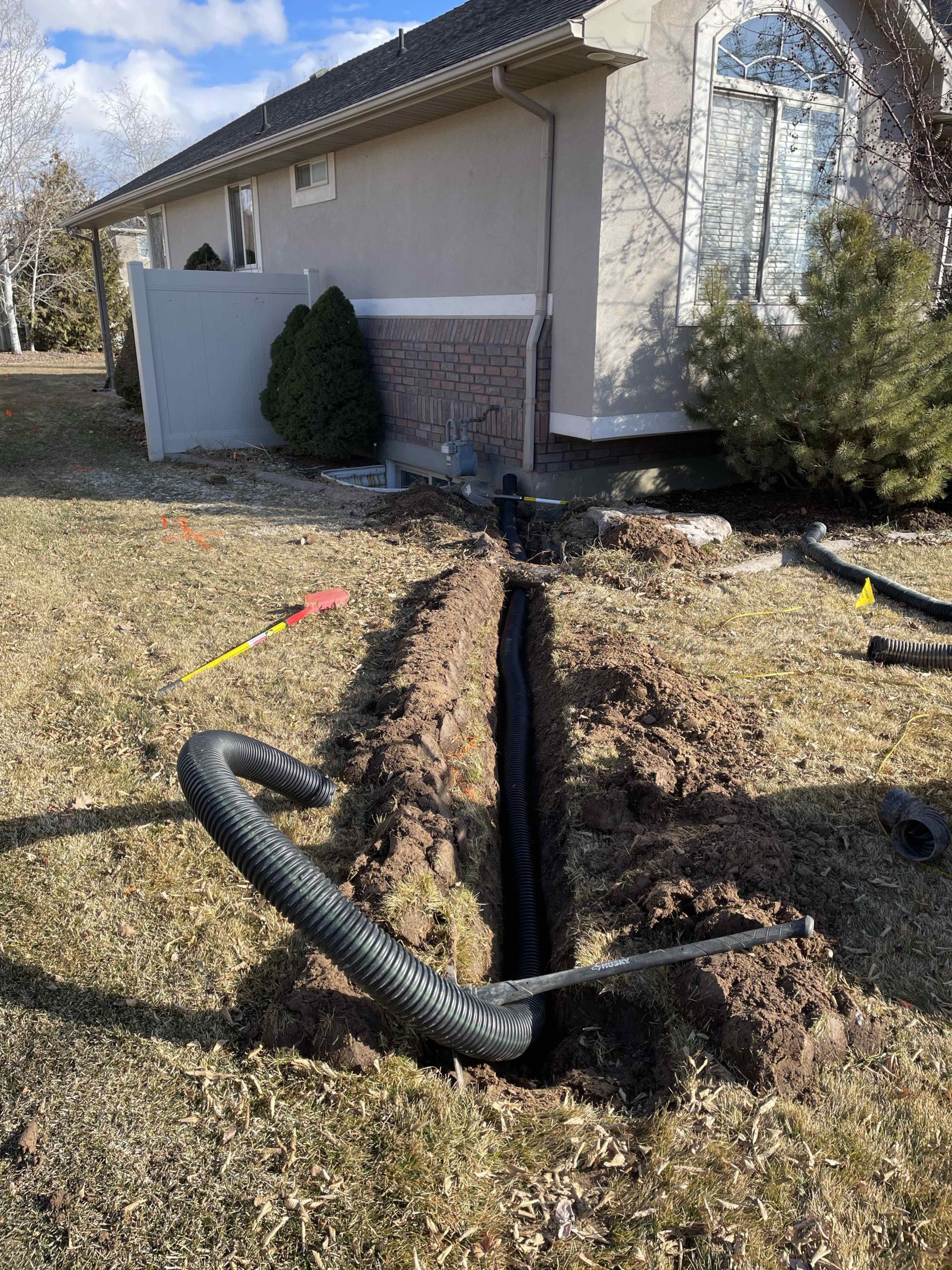 Featured image for “Layton UT Stump Removal & Drain Work | Clean-outs + Root Grinding”
