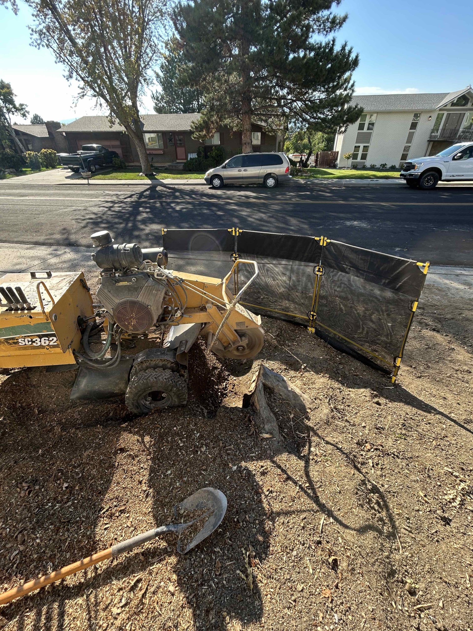 Featured image for “Stump Grinding over 11 Stumps from a Front Yard and Flower Beds in Pleasant Grove, Utah”